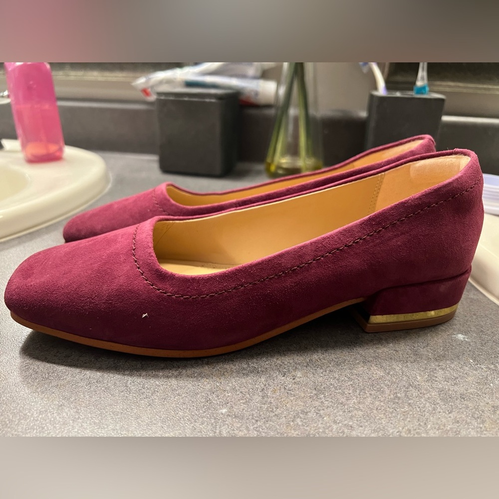 Clarks Seren30 Court Low Block Heel